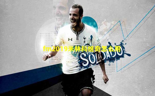 fm2019米林科维奇怎么用