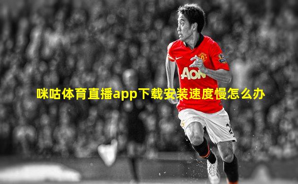 咪咕体育直播app下载安装速度慢怎么办