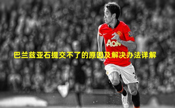 巴兰兹亚石提交不了的原因及解决办法详解